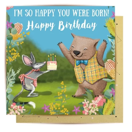 La La Land: Greeting Card True Friends Bilby And Wombat