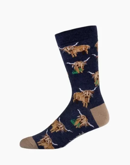 Bamboozld: Mens Hylander Cow Bamboo Sock