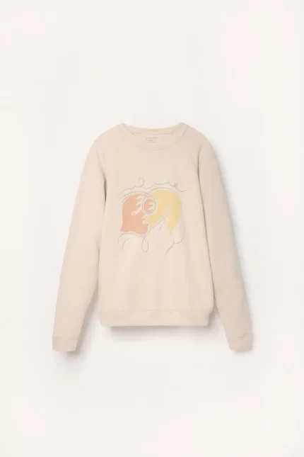 Adult Organic Pima Cotton Sweatshirt - Pastel Birds