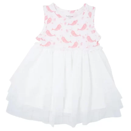 Baby Tutu Dress - Narwhal Pink