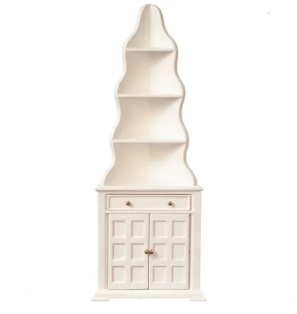 Cottage Style Corner Cabinet White