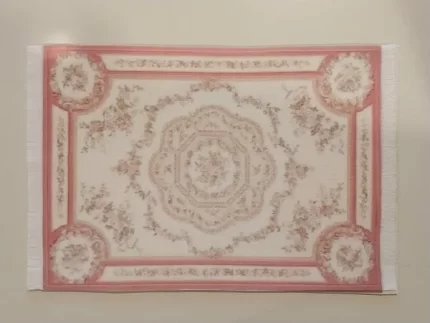 Rug Oriental Cream Coral & Tan