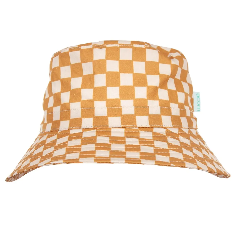 8oacorn-kids-Checkmate-Wide-Brim-Bucket-Hat-Caramel-and-Cream