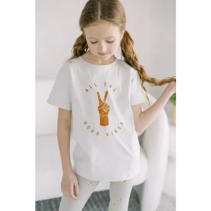 All the Good Vibes Kid's Graphic T-Shirt - Mint
