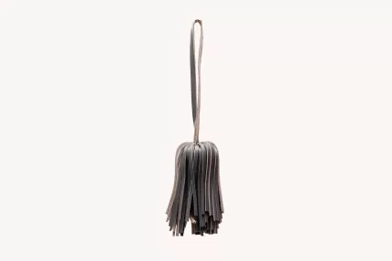 Leather Waterfall Tassels - Grey