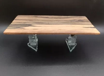 Exotic Modern Wood Table Glass