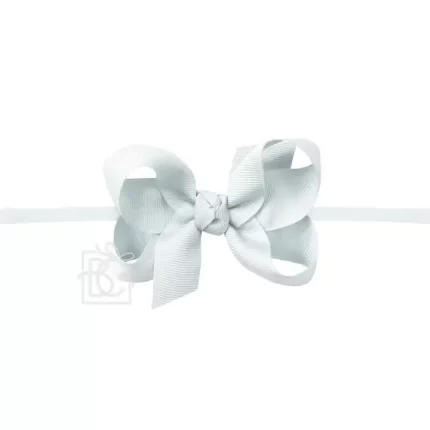 Beyond Creations - Nylon Headband Bow - Powder Blue