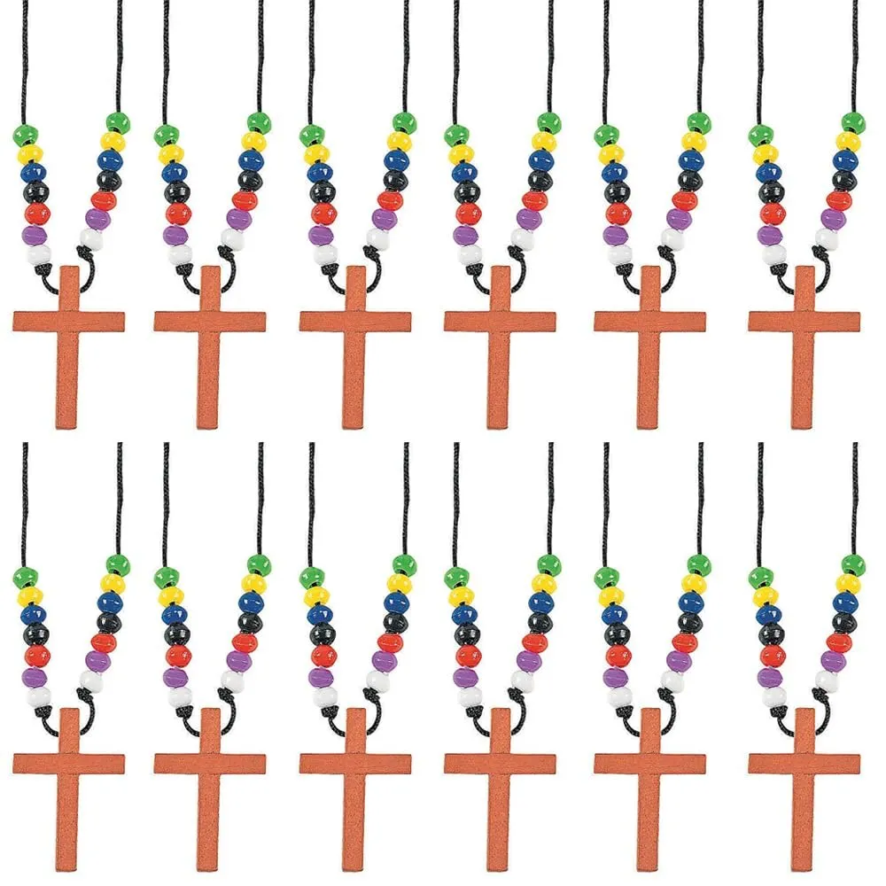 8zFun-Express-Wooden-Cross-Necklaces-with-Multi-color-Beads-set-of-12-