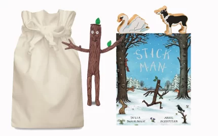 Stick Man Story Sack with Lanka Kade and Soft Toy Stickman