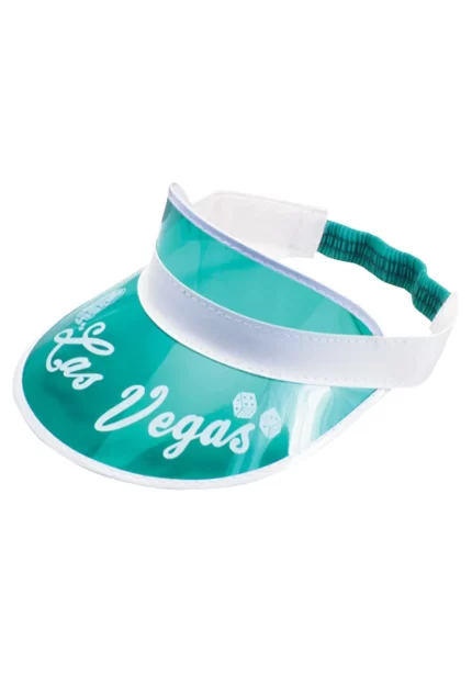 Loftus Las Vegas Card Dealer Classic Visor Costume Hat Green White One Size