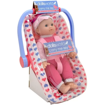 DOLLS WORLD CAR SEAT CARRY ME ISSY 30CM