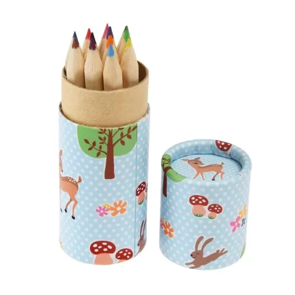 Tube of colouring pencils - Woodland Creatures