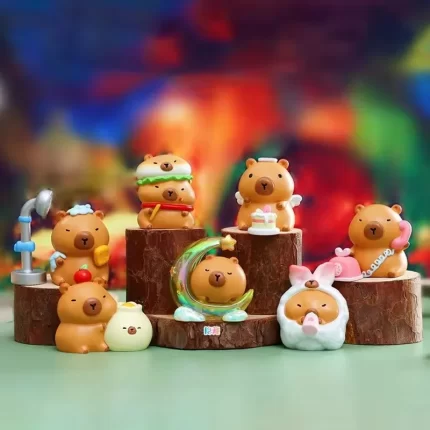Capybara's Walking Time Mini Figure Blind Box Asst-6pcs PDQ