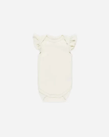 Flutter Sleeve Bodysuit - Ivory