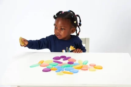 Transparent Junior Rainbow Pebbles (Pk18)
