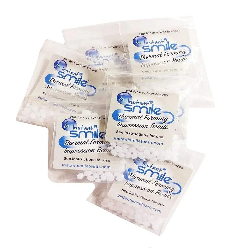 9x8-Packages-of-Instant-Smile-Billy-Bob-Replacement-Thermal-Adhesive-Fitting-Beads-for-Fake-Teeth