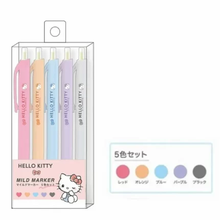 Hello Kitty Gel Pen 5 Color Sets-Japan Imports